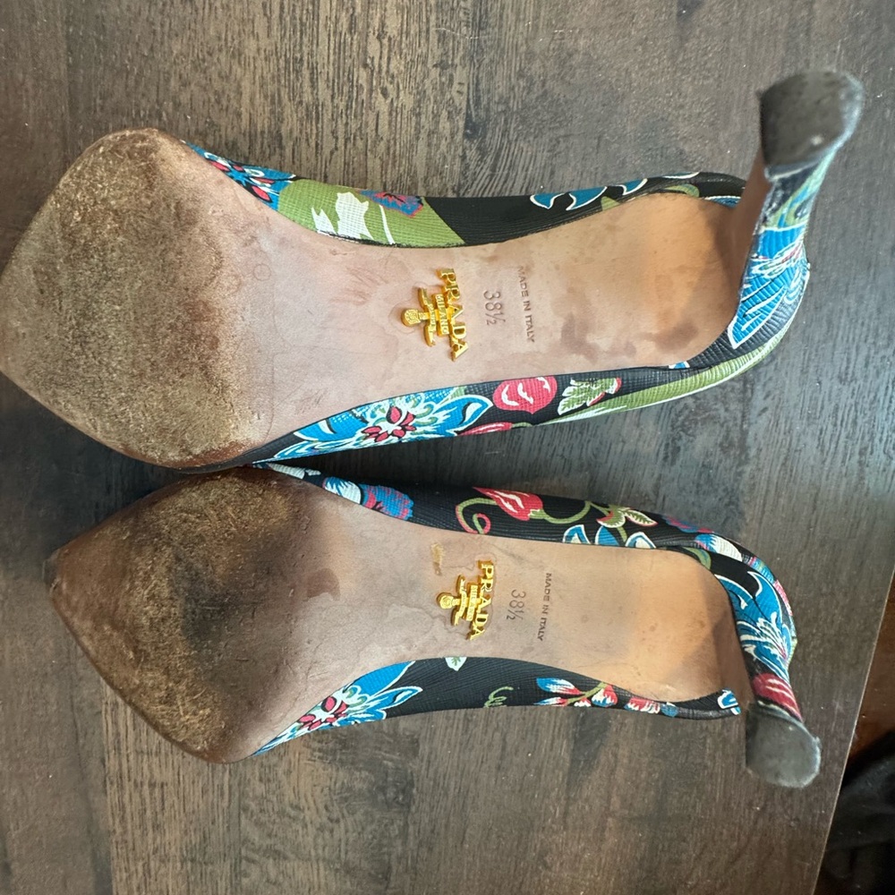 PRADA ST. RAMAGE CALZATURE DONNA NERO HEELS - Picture 4 of 16